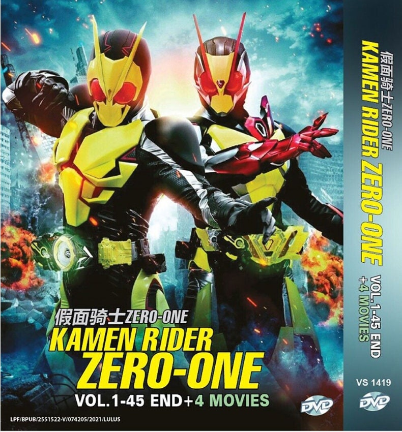 DVD Masked Kamen Rider Zero-One Vol.1-45 End+ 4 Movie ENGLISH Subtitle - Free Shipping To USA Via Dhl Express