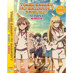 DVD Anime~English Dubbed~Toaru Kagaku No Railgun T Season 3(1-25End)All Region- Free Shipping To USA Via DHL Express