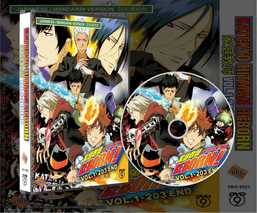 Katekyo Hitman Reborn! Complete Series.Episodes 203 Audio JAPANESE ONLY-Eng  Subs