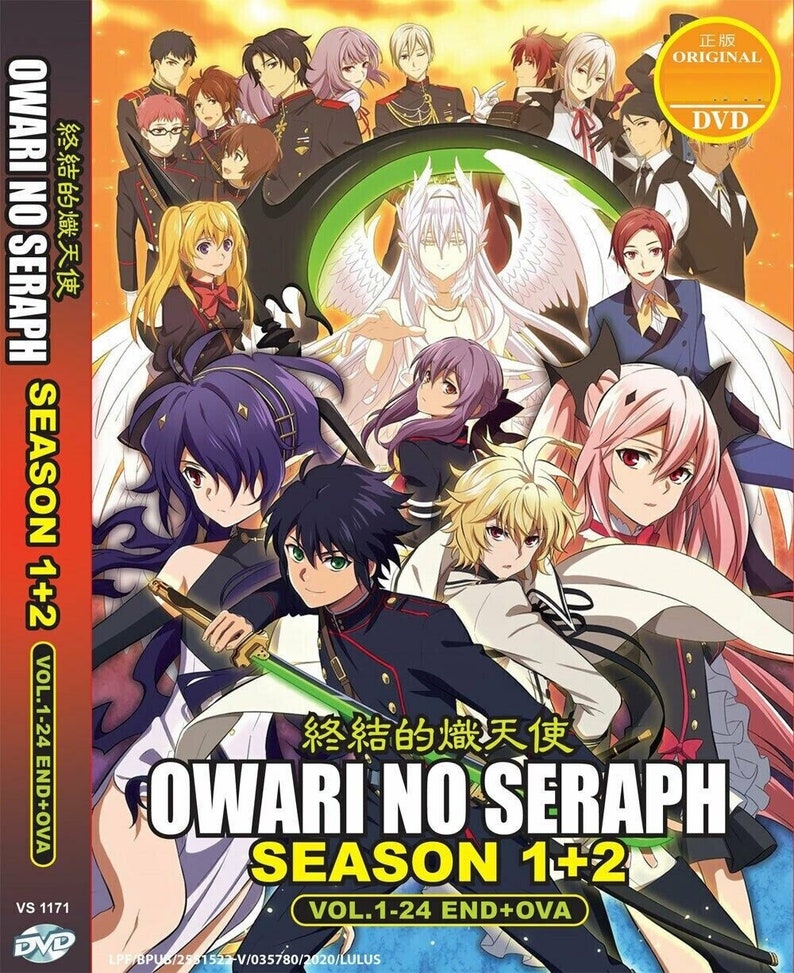 Anime Dvd~english Dubbed~owari No Seraph Season 1+2(1-24end+ova)- Free
