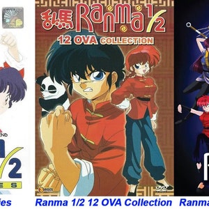 Anime DVD Ranma 1/2 (1-161End+12 Ova +3 Movie) All Region English Dubbed Complete Box Set- Free Shipping To USA Via DHL Express