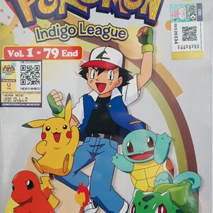 Anime DVD Pokemon Seizoen 1 Indigo League Volume 1-79 Einde Complete Anime Alle regio Engels nagesynchroniseerd Complete Box Set - Gratis DHL Express