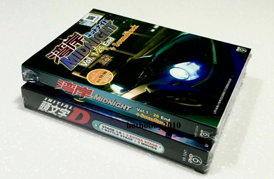 INITIAL D Stage 1-6 + 3 Movies Complete Series DVD English Subtitled Region  Free