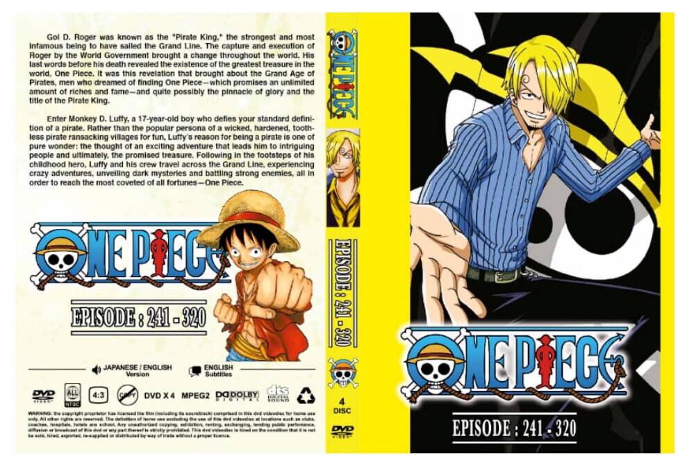 DVD Anime One Piece Series Box 1 2 3 4 5 6 7 8 9 10 11