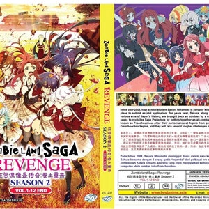 DVD Anime Zombie Land Saga Revenge Season 2 (Volume 1 - 12 End) English Subtitle & All region - Free Shipping To USA Via DHL Express