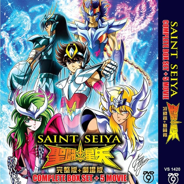 Saint Seiya Complete Series Boxset & 5 Movies Anime DVD [English Subtitle][Free Gift]- Free Shipping To USA Via Dhl Express