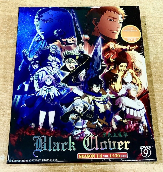 Black Clover Season 1-4 episodes 1-170 Complete Set DVD 