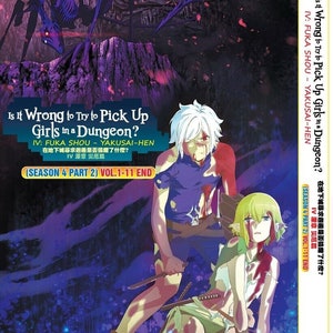 Anime DVD ~ Is It Wrong To Try To Pick Up Girls Season 4 Part 2(1-11End) English Dubbed - Free Shipping To USA Via DHL Express