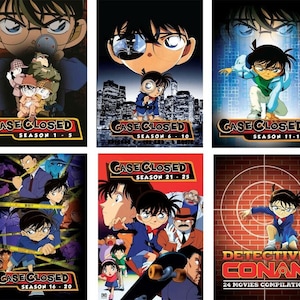 Anime DVD~Detective Conan:Case Closed Season 1-25+24 Movie~English subtitle- Free Shipping To USA Via DHL Express