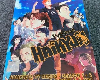 DVD Haikyu!! Season 1-4 Volume 1-85 End (English Dub) + 4 Movies + 5 Ova  - Free Shipping To USA Via DHL Express