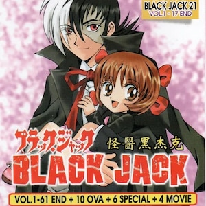 Dvd Anime Black Jack Vol.1-61 End +10 OVA+6 Special+4 Movie+Black Jack 21 Vol.1-17 End, Engelse ondertiteling en regiovrij DHL Express