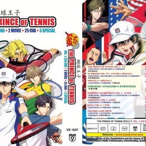 The Prince Of Tennis + 2 Movies + 25 OVA +3 Special DVD (Ep 1-230 end) (Eng Sub)- Free Shipping To USA Via Dhl Express
