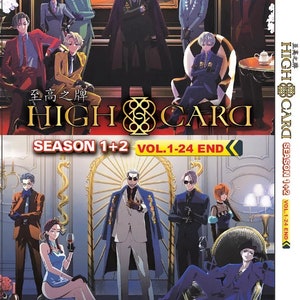 DVD Anime High Card Season 1+2(1-24End) DVD Box Set English Subtitle And All Region- Free Shipping Via DHL Express