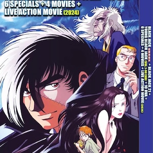 Dvd-anime Black Jack+21+Young Black Jack (1-90 end+live action) boxset, Engelse ondertiteling en regiovrij DHL Express