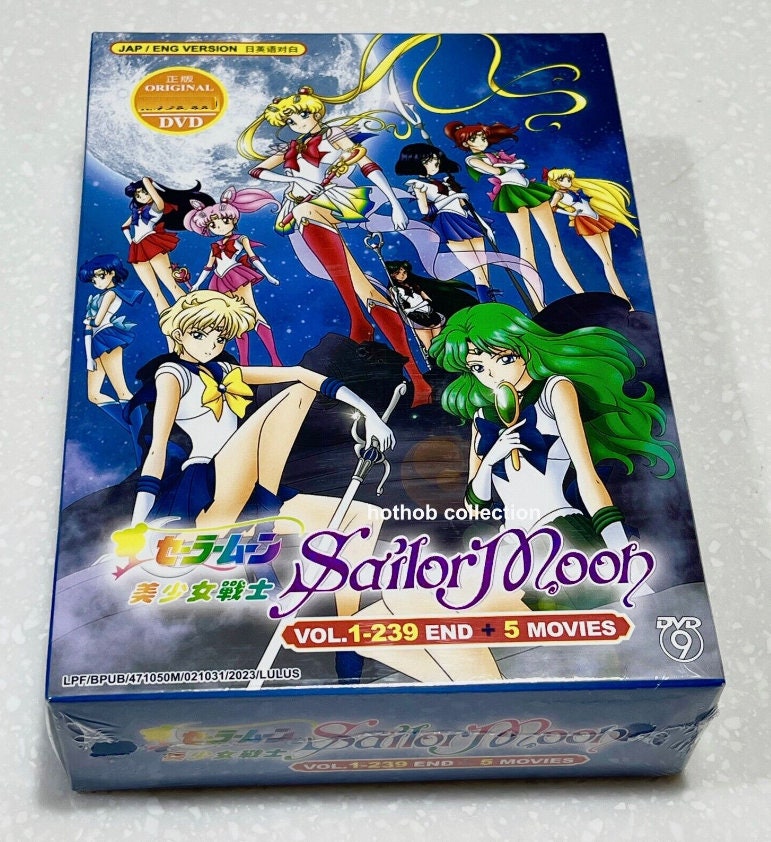 Sailor Moon Complete Set Season 1-6 Volume 1-239 End 5 Movie 