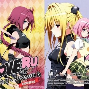 DVD To Love Ru Uncensored (Season 1 - 4). Japanese Version. English  Subtitles