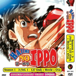 Anime DVD Hajime No Ippo Staffel 1-3 Band 1-127 Ende + Film + OVA englischer Untertitel - Kostenloser Versand nach USA über Dhl Express