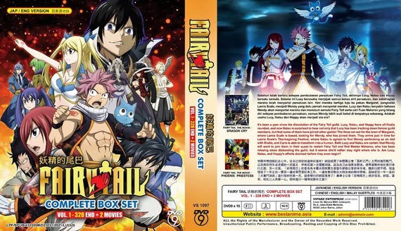 Fairy Tail Complete Series (volume 1 - 328 End + 2 Movie Fairy Tail Complete Series (volume 1 - 328 End + 2 Movie