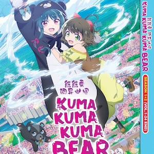 English dubbed of Kuma Kuma Kuma Bear Season 1+2(1-24End) Anime DVD All Region  - Free Shipping To USA Via DHL Express