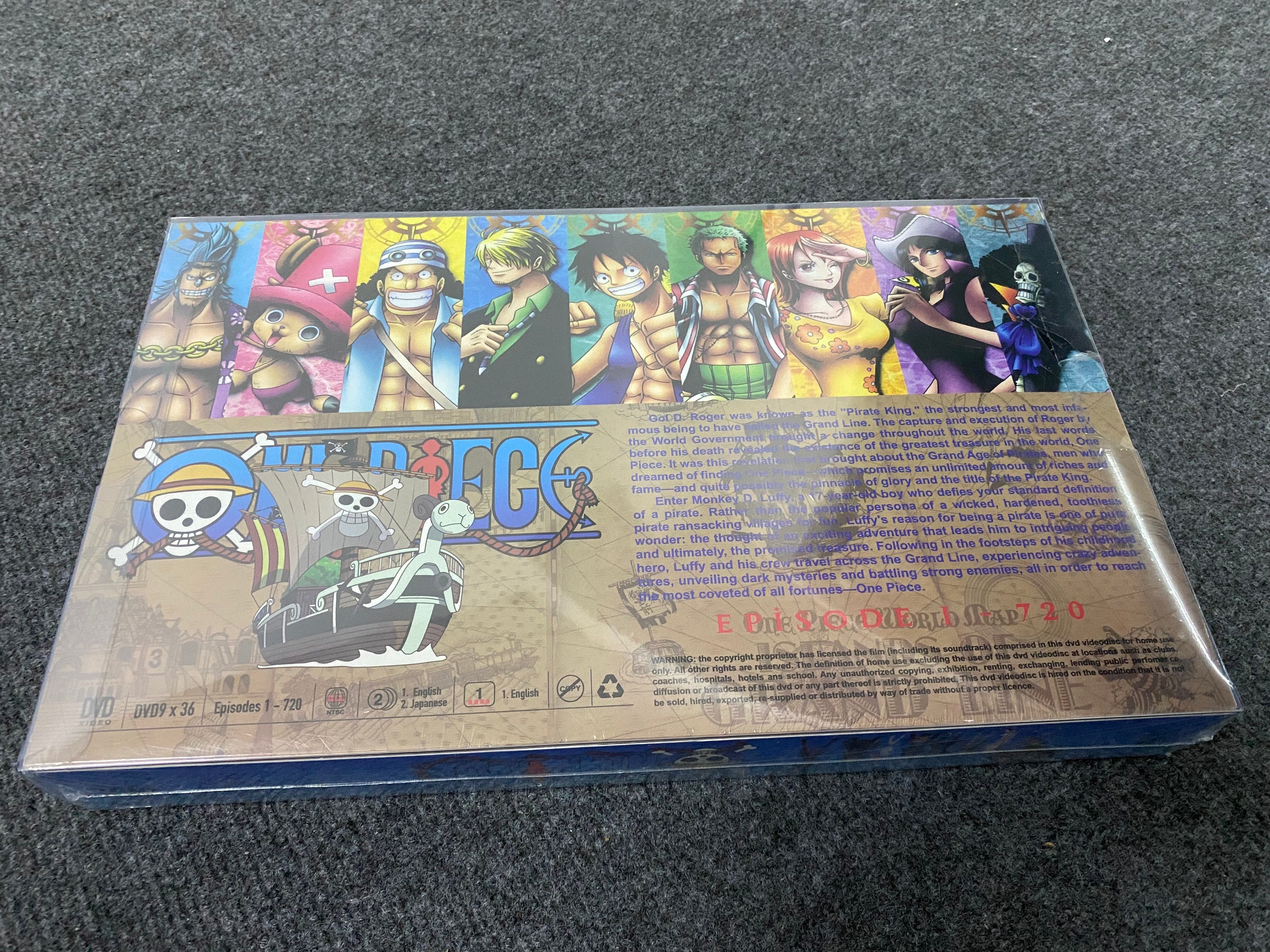 Anime DVD One Piece Episode 1-720 Complete ENGLISH DUBBED Box Set - BRAND  NEW