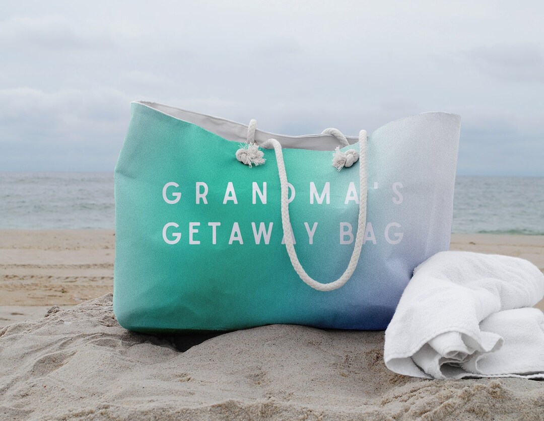 Grandma Tote Bag Grandma's Getaway Bag Grandma Beach Bag Grandma Gift Bag Shopping Bag Gift for ...