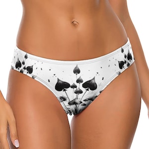 Floral Spades Sexy Panties Thong
