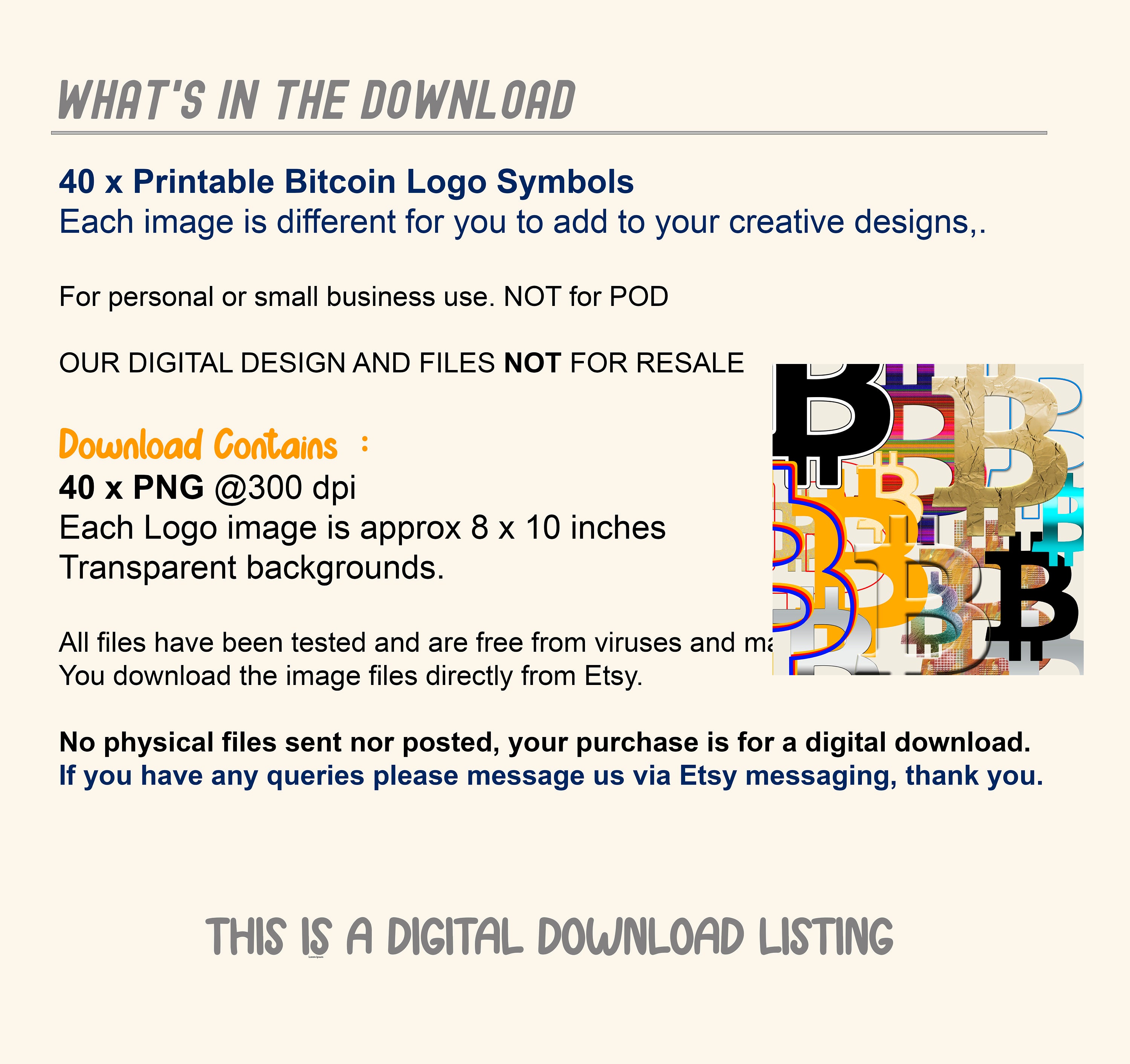 Bitcoin Logo PNG Bundle: 40 Crypto Symbols (digital Download) - Etsy