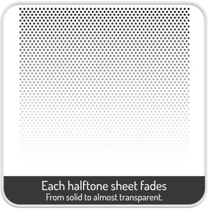 Halbton-Verläufe als PNG - SVG-Datei, 30 x 30 cm, schwarz weiß, Punkte zu transparent (Digitaler Download) Bild 3