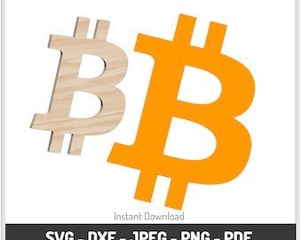 Bitcoin Symbol Cut/Print File: Official Crypto Logo (Digital Download)