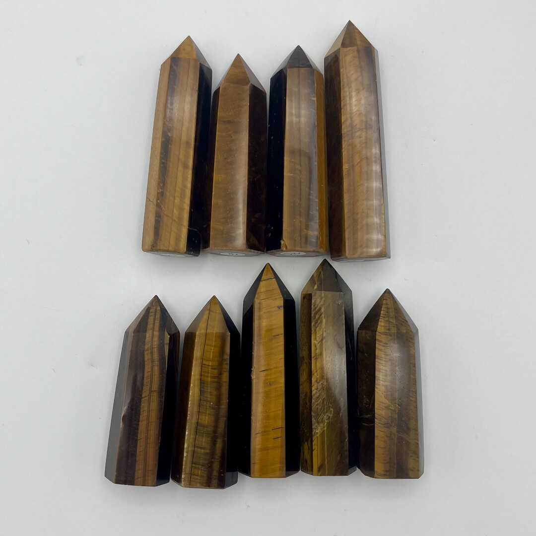 Tigers Eye Tower - Tigers Eye Tower Point - Etsy