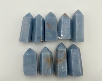 Angelite tower - crystal tower  - angelite crystal - natural Angelite