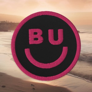 MALIBU • BU Smiley Face Embroidered Patches