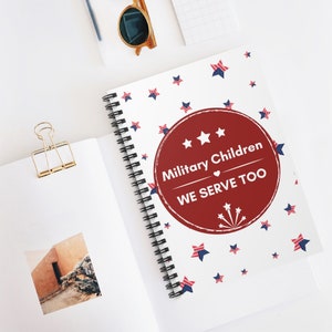 Military Children Spiral Notebook - Ruled Line