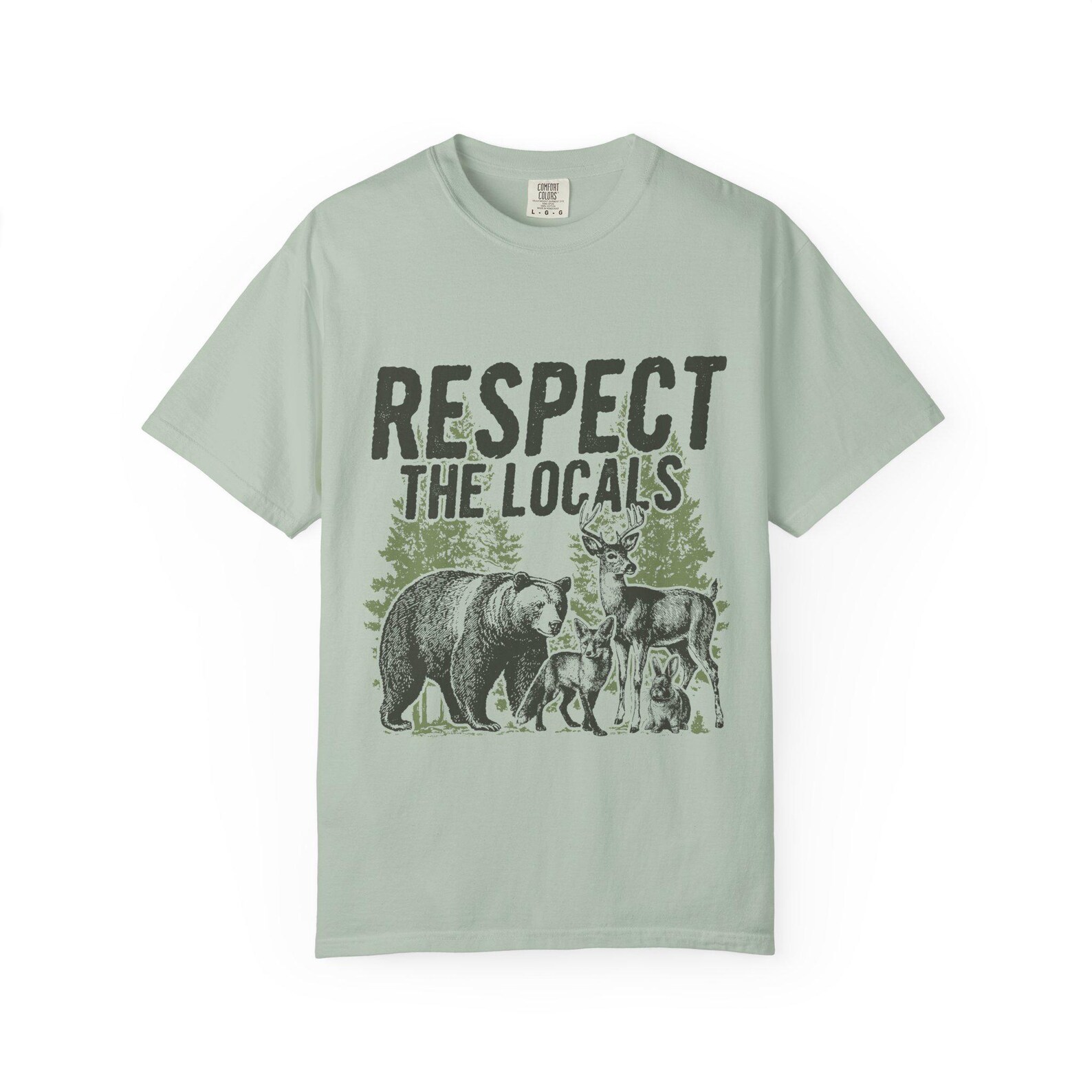 Respect the Locals T-shirt | Comfort Colors | Camping Themed T-shirt ...