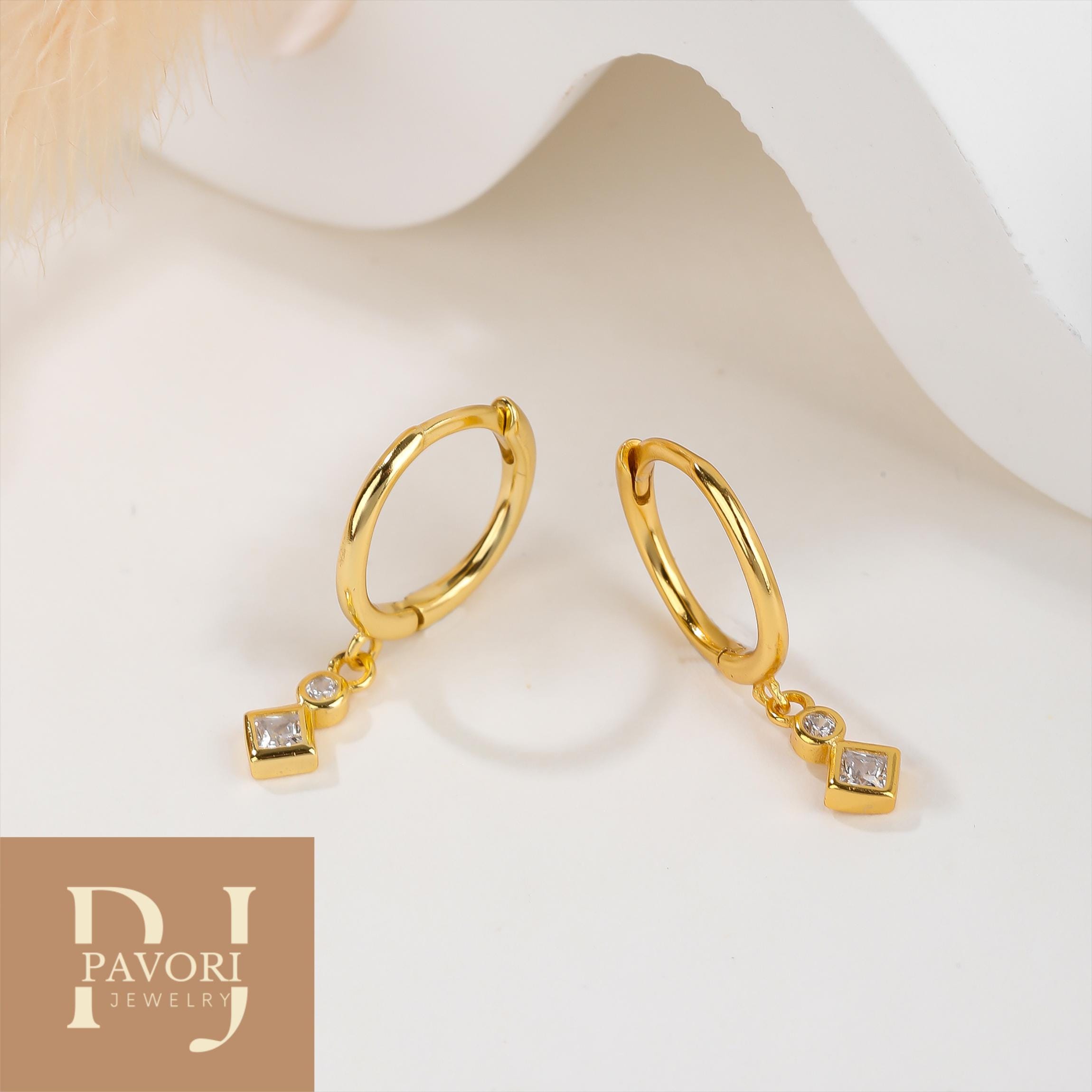 Mini Hanger Shape Dangle Earrings For Women - Lightweight Handmade Fashion Jewelry