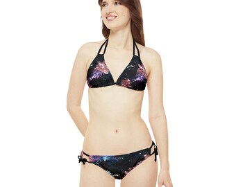 Maillot de bain noir à sequins