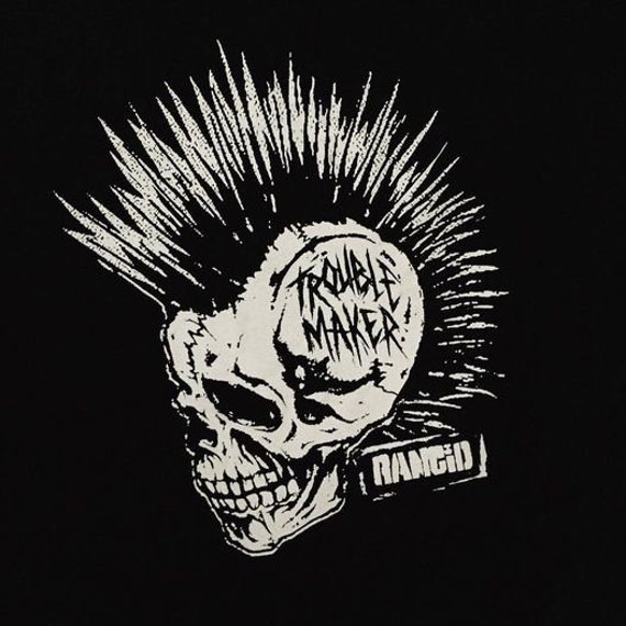 Rancid: Trouble Maker Skull Unisex Black T-shirt officially Licensed 