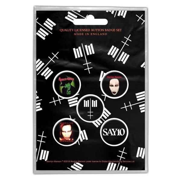 Marilyn Manson: Cross Button Pack