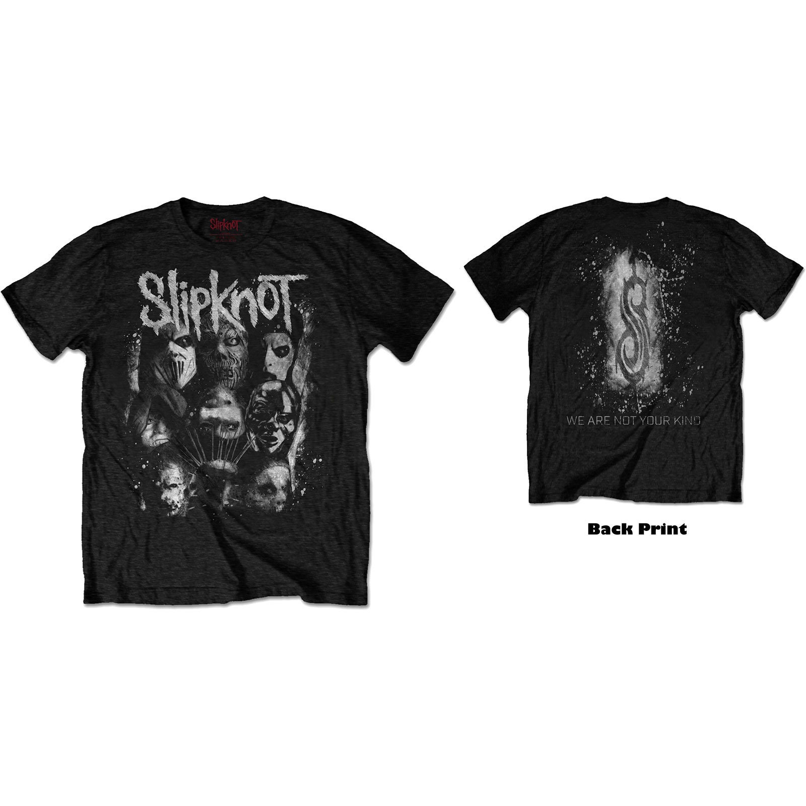 Slipknot: We Are Not Your Kind White Splatter Black T-shirt - Etsy