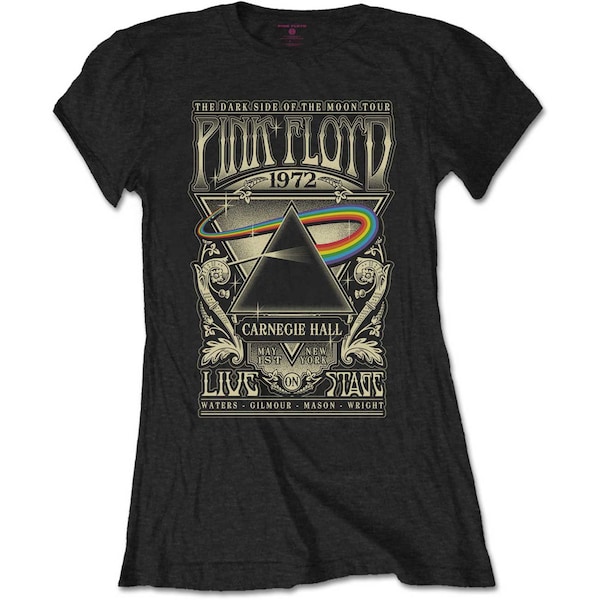 Pink Floyd: Carnegie Hall Black Slim Women's T-shirt