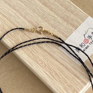 Japanese Kumihimo silk cord necklace.