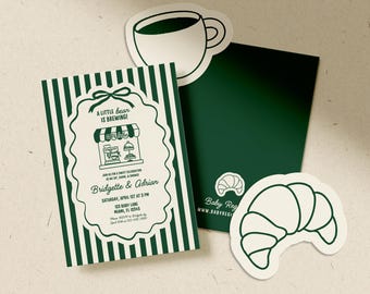 Cafe Bebe Baby Shower Invitation Template Coffee Shop Baby Shower Coffee Baby Sprinkle Diaper Raffle Coffee Books for Baby Baby Is Brewing