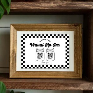 Printable Virtual Tip Jar Venmo Payment Sign QR Code Sign - Etsy