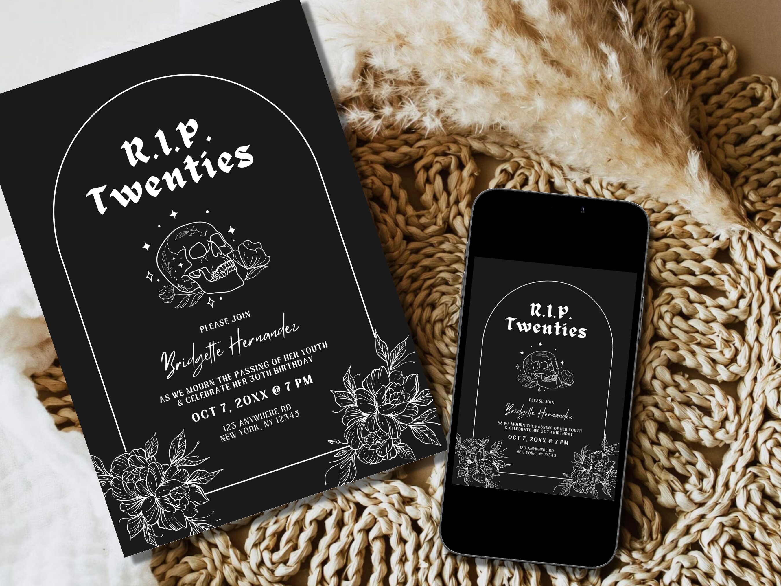 30th Birthday Invite Template RIP Twenties Party Invitation Etsy 30th Birthday Invite Template RIP Twenties Party Invitation Etsy