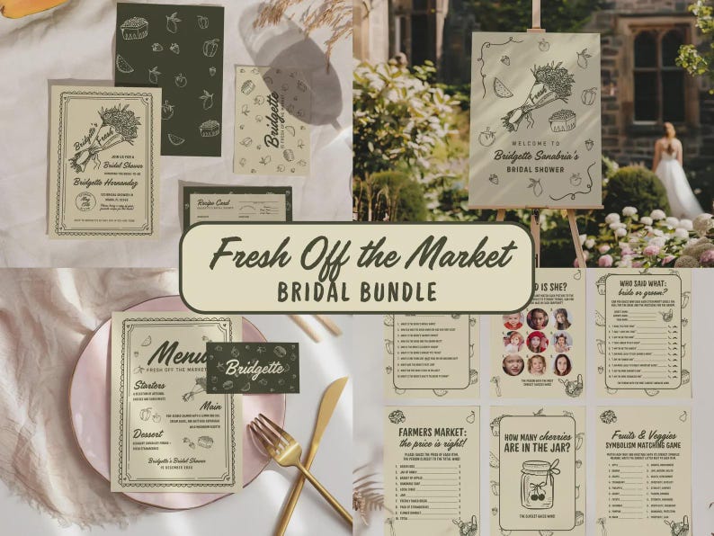 Modello di invito per la festa nuziale "Fresco dal mercato" Modello di invito per la festa nuziale "Fresco dal mercato" immagine 7