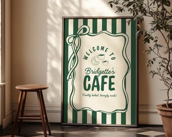 Home Cafe Birthday Welcome Sign Template Coffee Shop Birthday Sign Cozy Coffee Shop Birthday Party is Brewing Birthday Party Editable Sign
