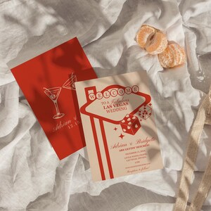 Convite de casamento em Las Vegas Lucky in Love Convite de casamento Cartas de baralho Modelo de convite de casamento Papelaria de casamento vintage Combinação perfeita