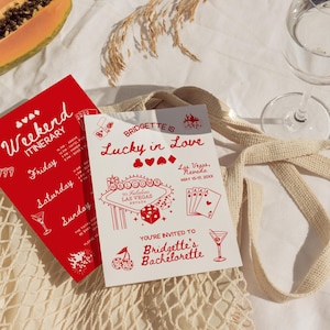 Lucky in Love Bachelorette Einladung Las Vegas Bachelorette Invite Spielkarten Bach Einladungsvorlage Vintage Vegas Bachelorette Party