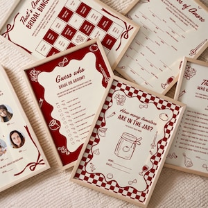 That's Amore Bridal Shower Games: Italian Theme (DIY Canva Templates)