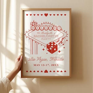 Letrero de bienvenida para despedida de soltera con la frase "Suerte en el amor", letrero de despedida de soltera de Las Vegas, naipes, plantilla de despedida de soltera, despedida de soltera vintage de Las Vegas